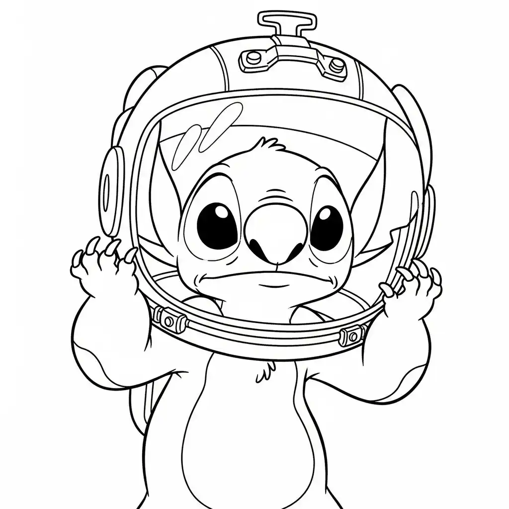 páginas para colorear para imprimir gratis Stitch
