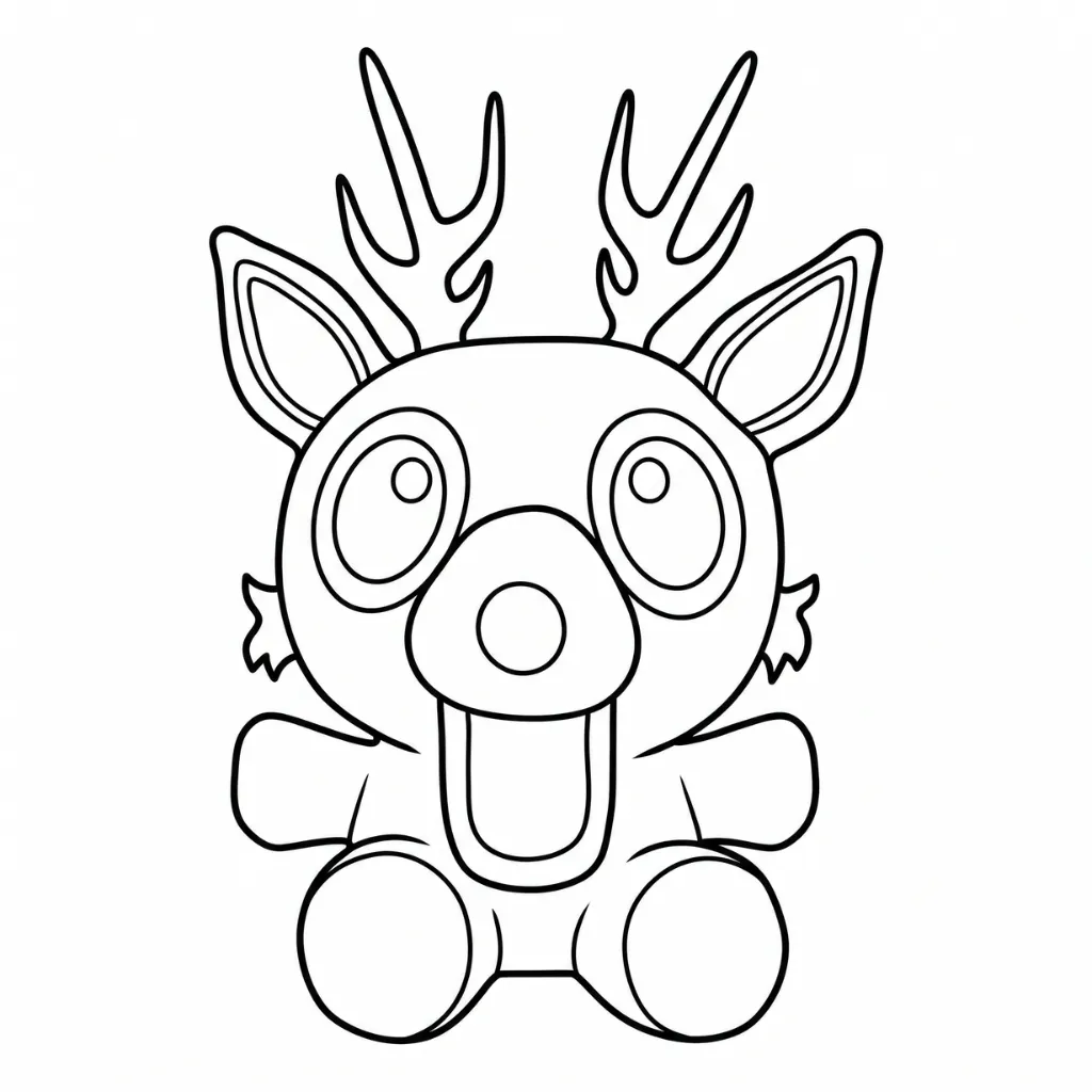 páginas para colorear kawaii lindas 99 Noches en el Bosque