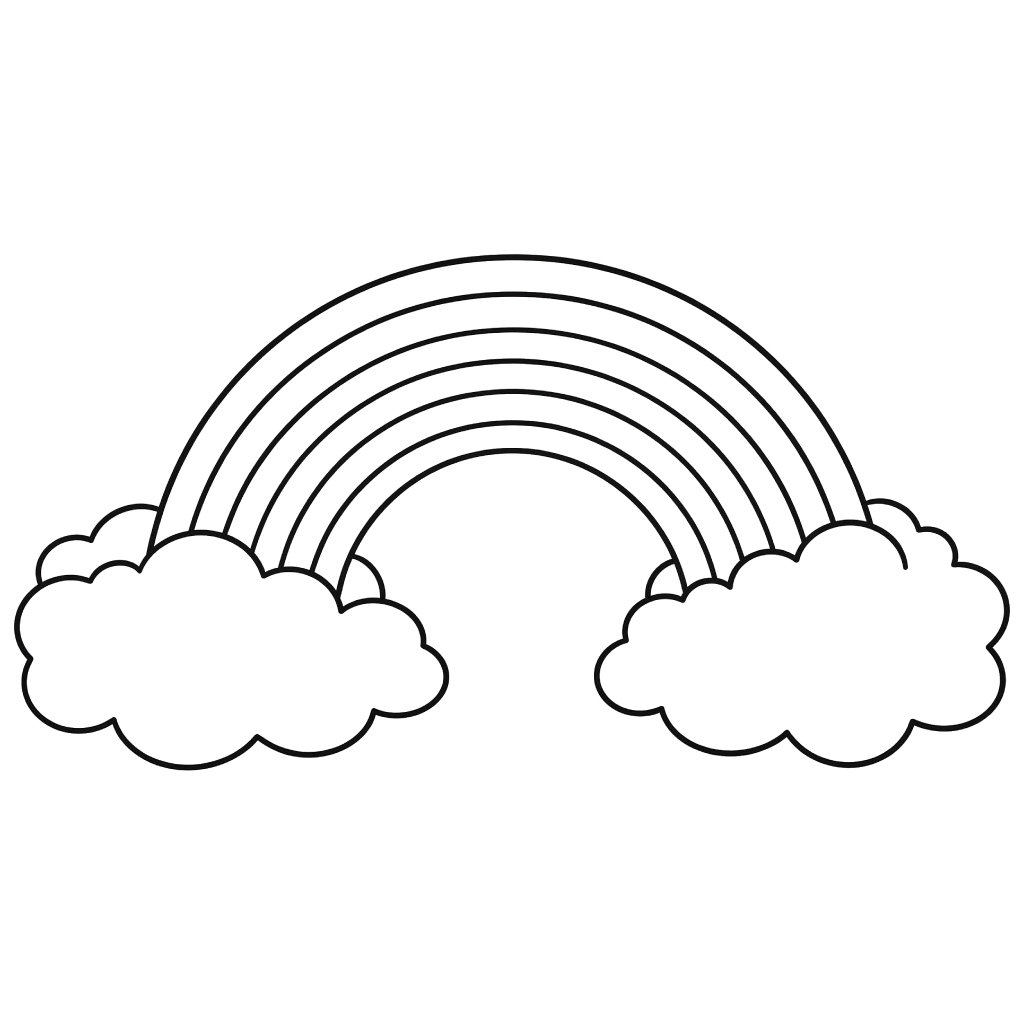 Arcoíris páginas para colorear para adultos 2