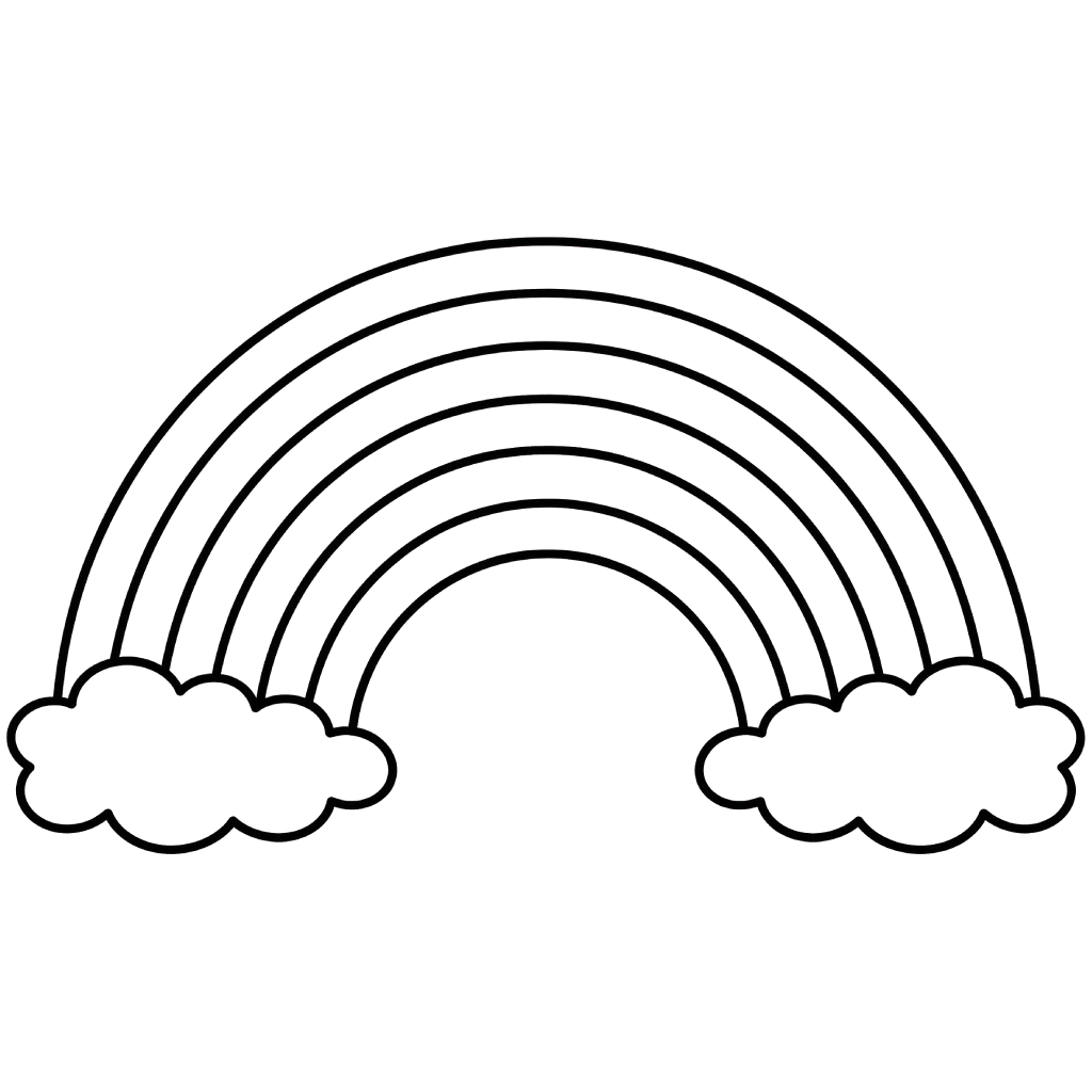 dibujos para colorear Arcoíris 1