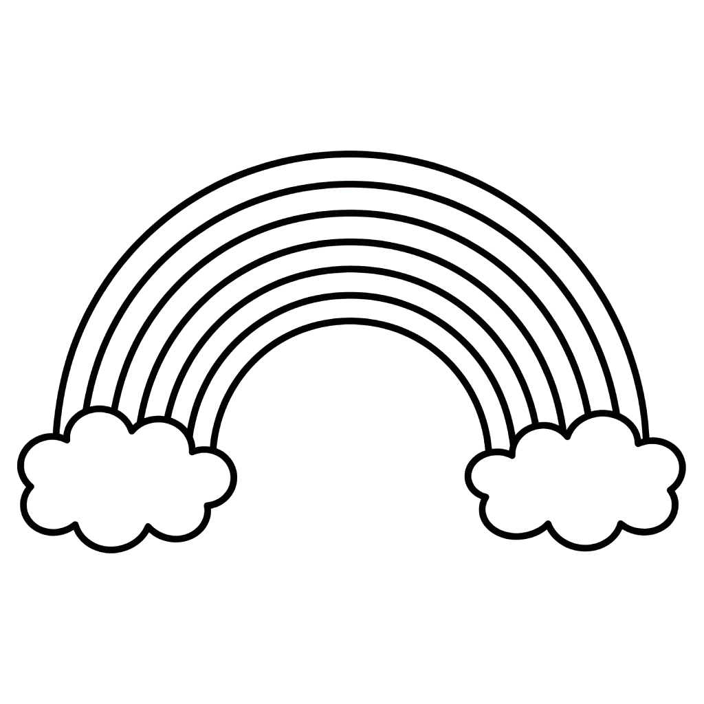 Arcoíris para colorear