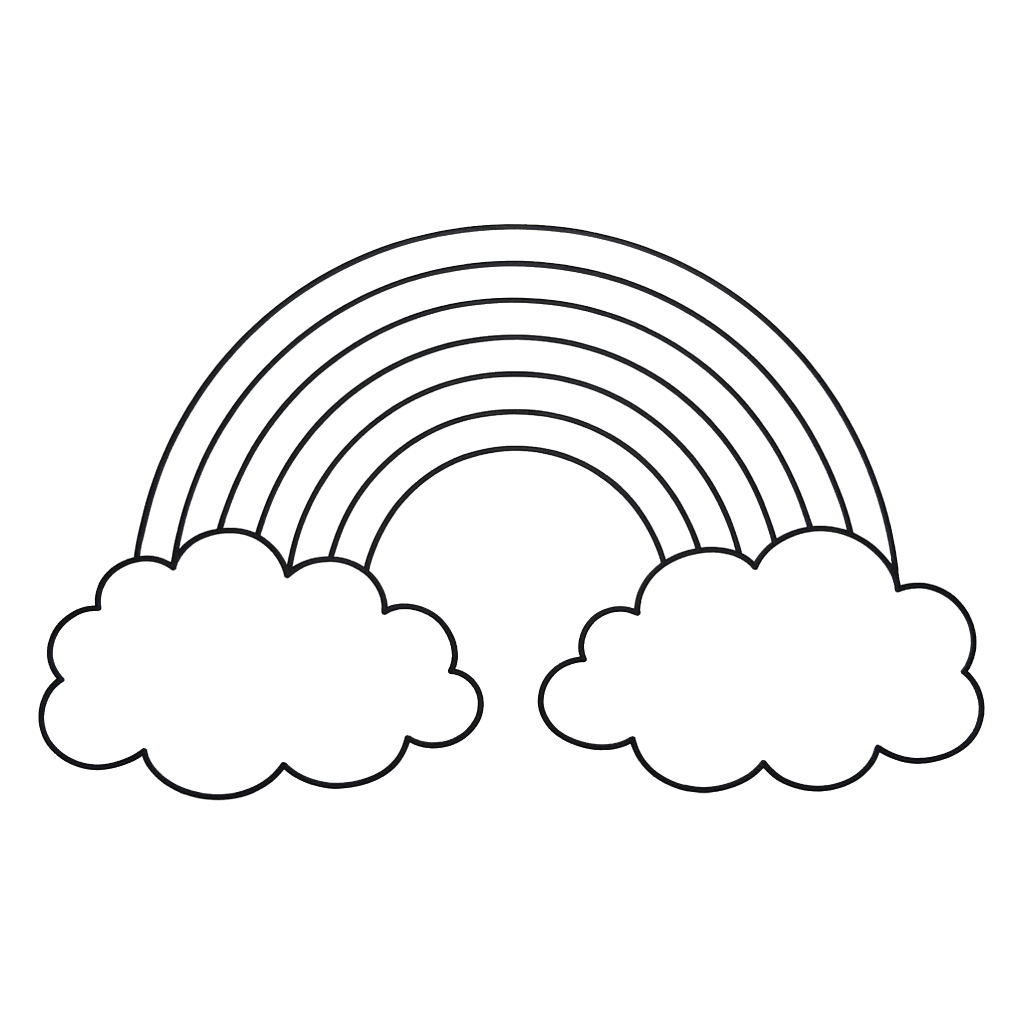 Arcoíris páginas para colorear para adultos