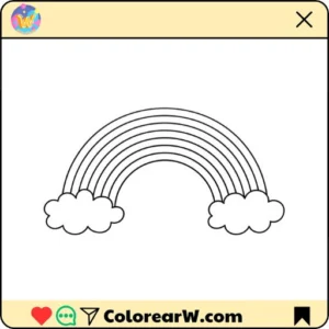 Arcoíris para colorear thumbnail