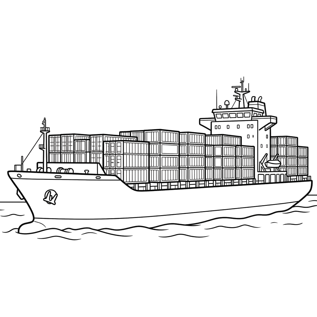 páginas para colorear gratis Barco pdf 1