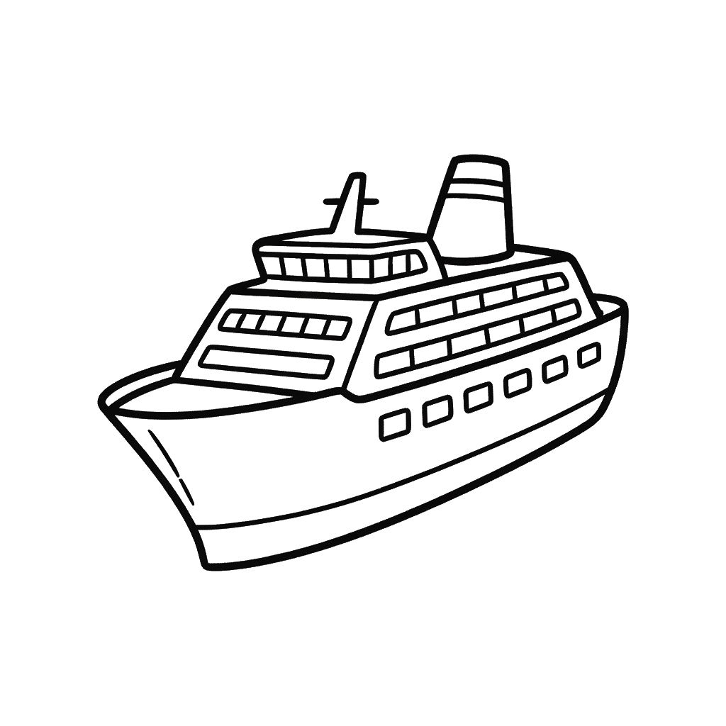 páginas para colorear Barco imprimibles gratis 2