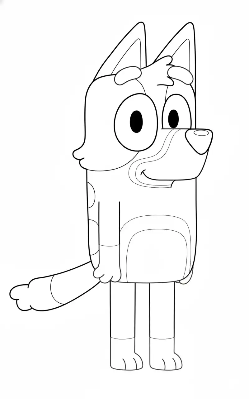 páginas para colorear gratis para adultos Bluey