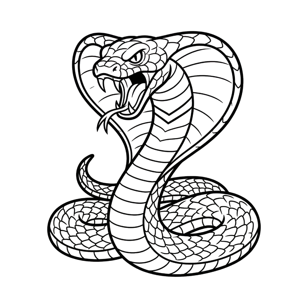 Cobra 12 páginas para colorear para Cobra