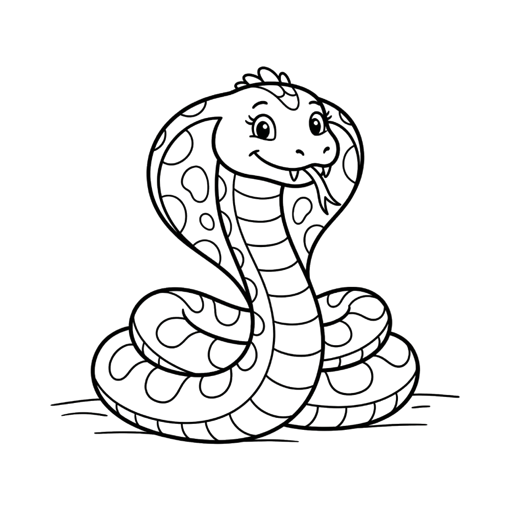 Cobra 20 Cobra para colorear