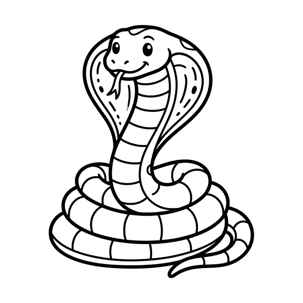 Cobra 8 páginas para colorear gratis Cobra