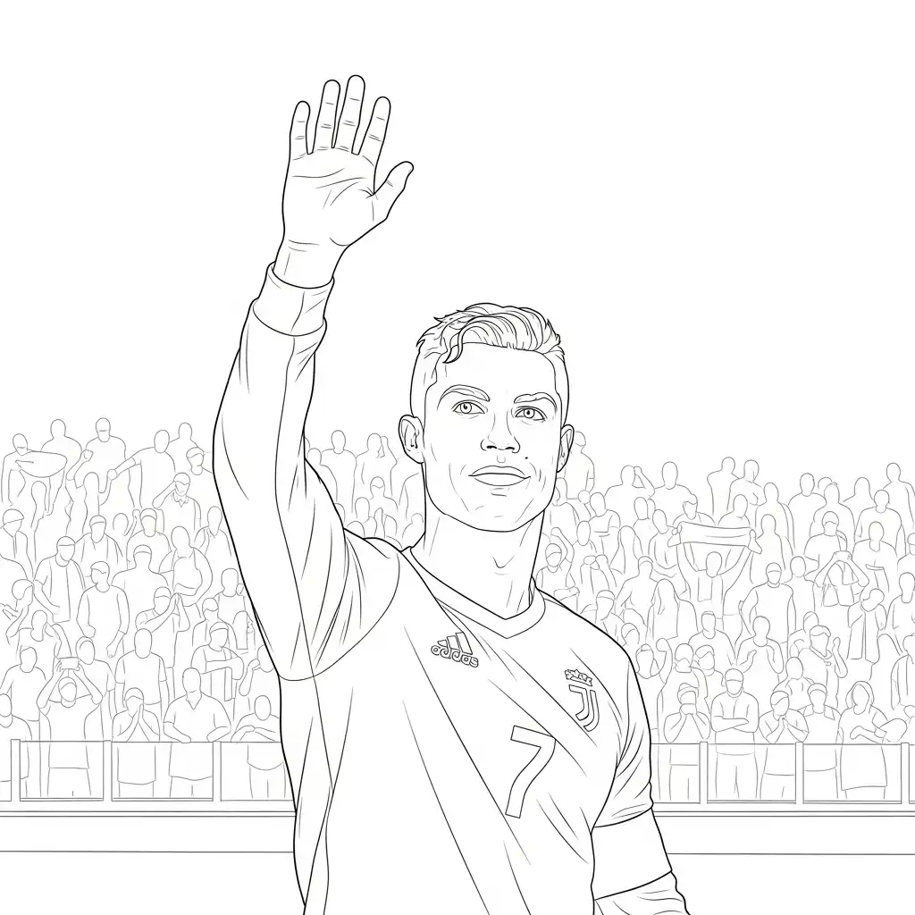 dibujos para colorear grinch Cristiano Ronaldo 1
