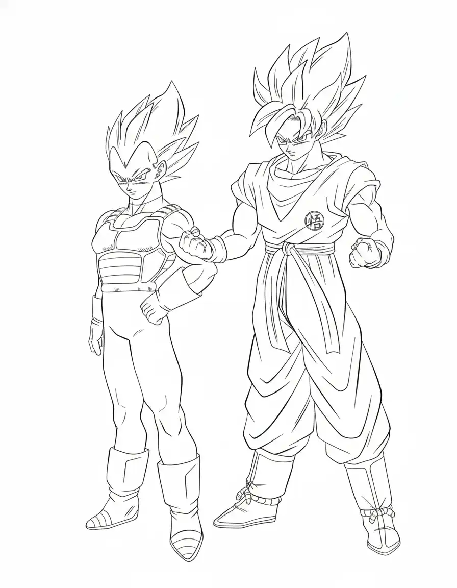 páginas para colorear Dragon Ball Z gratis