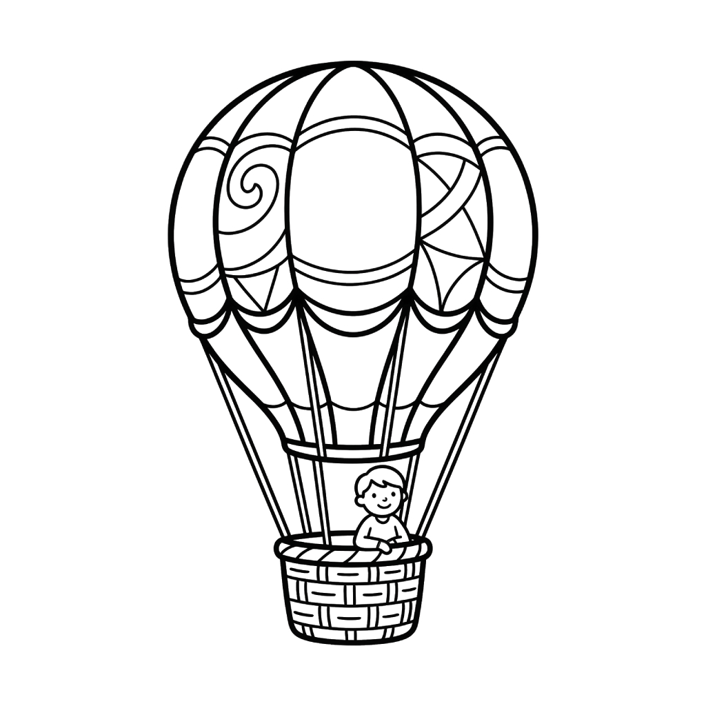 Globo Aerostático páginas para colorear