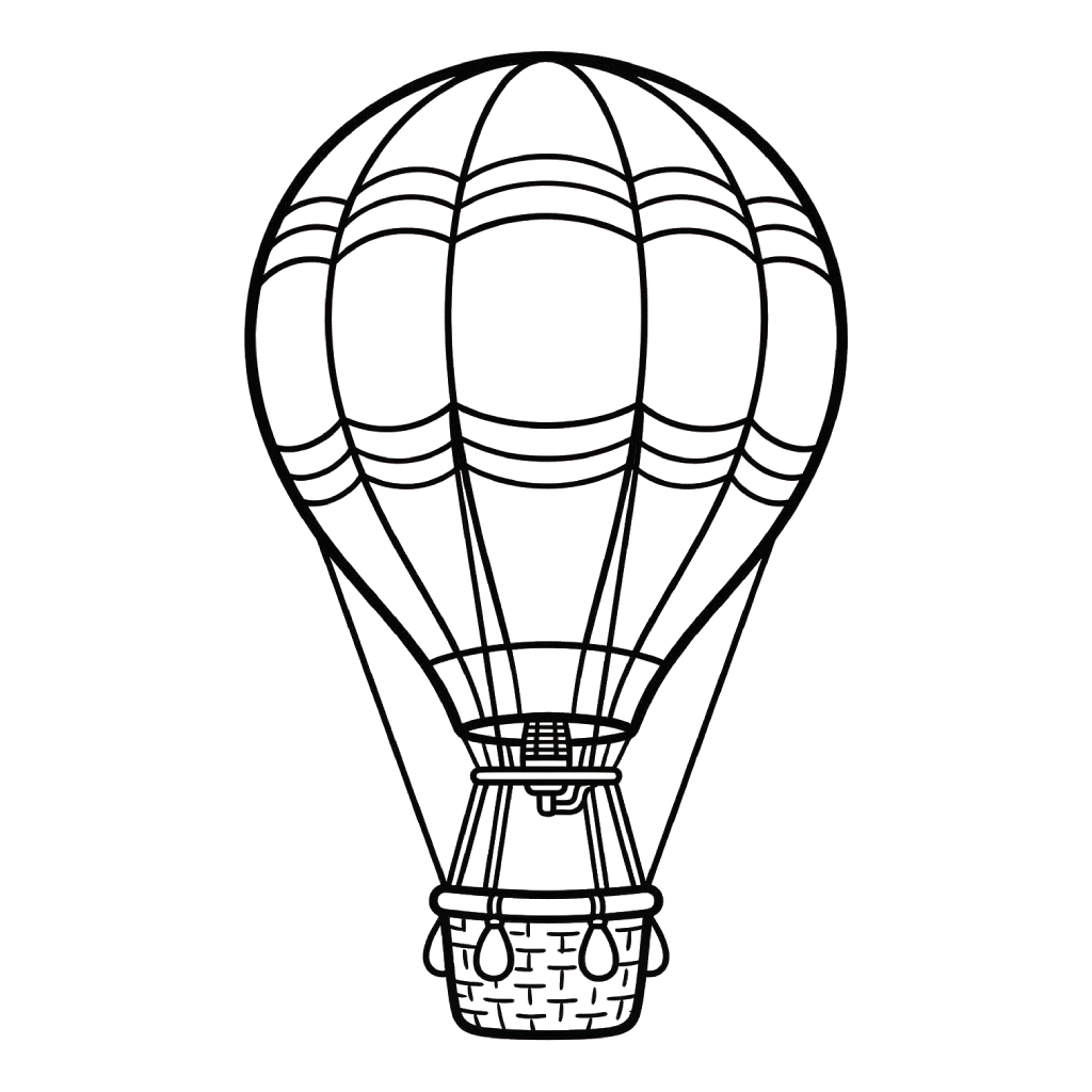 Globo Aerostático páginas para colorear gratis