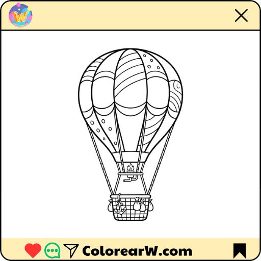 Globo Aerostático para colorear thumbnail