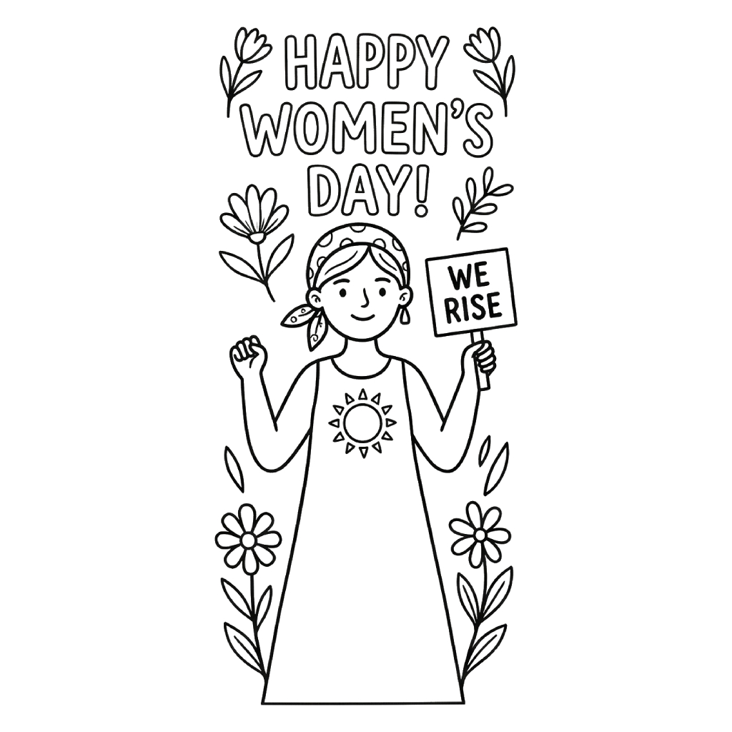 Feliz día de la mujer 14 dibujos para colorear grinch Happy Women’s Day