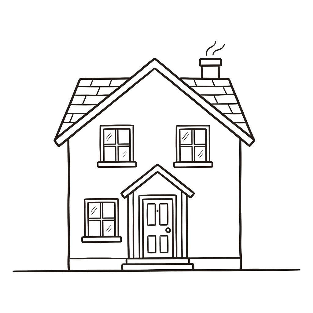 dibujos para colorear La Casa