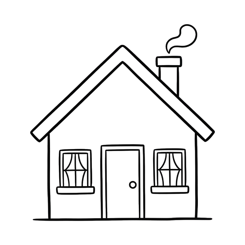 La Casa páginas para colorear para adultos