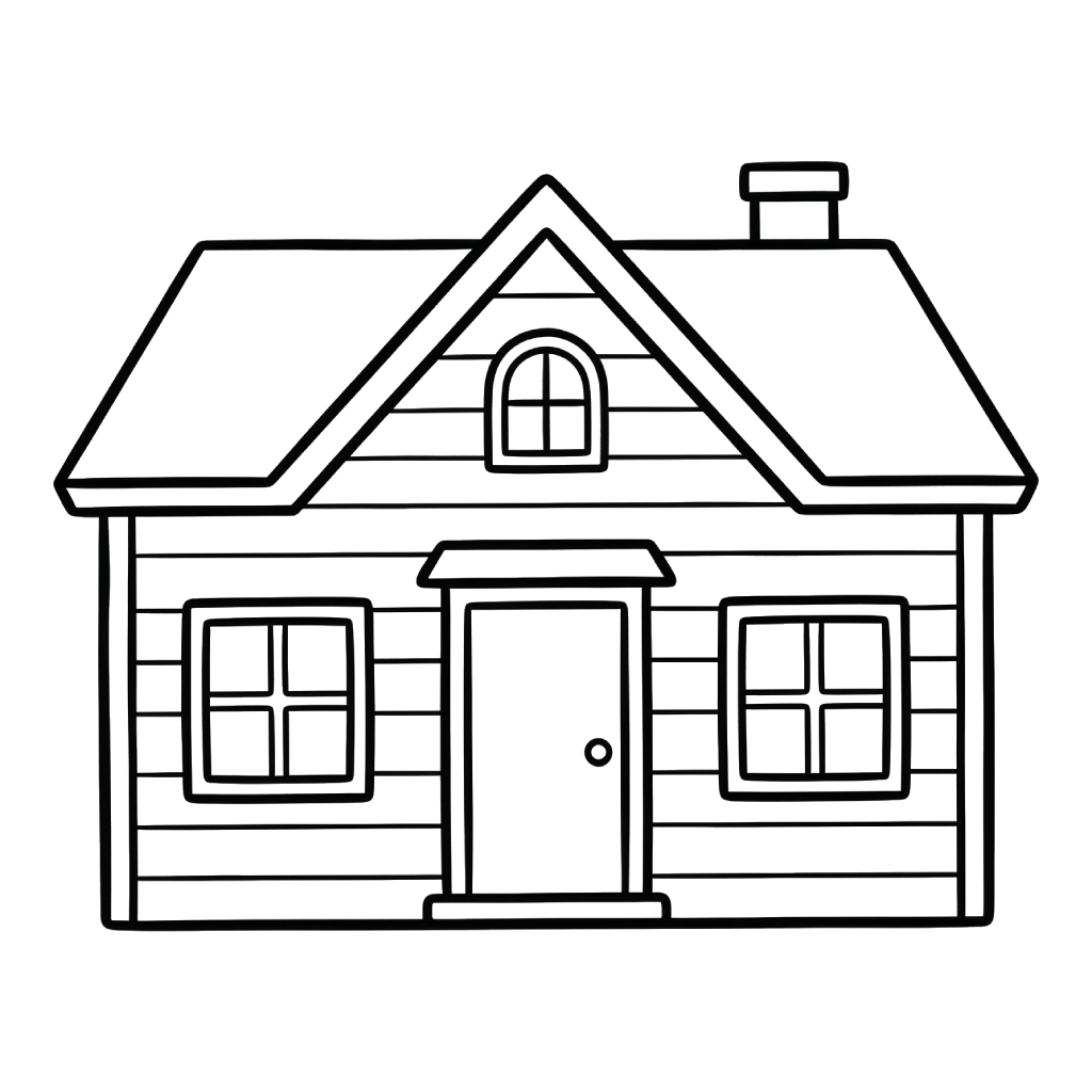 La Casa páginas para colorear para imprimir