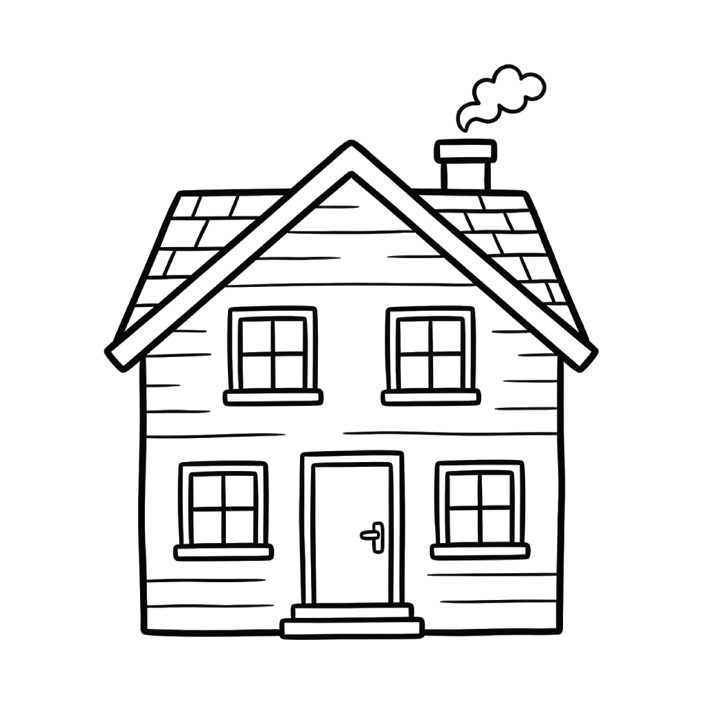 dibujos para colorear La Casa 1