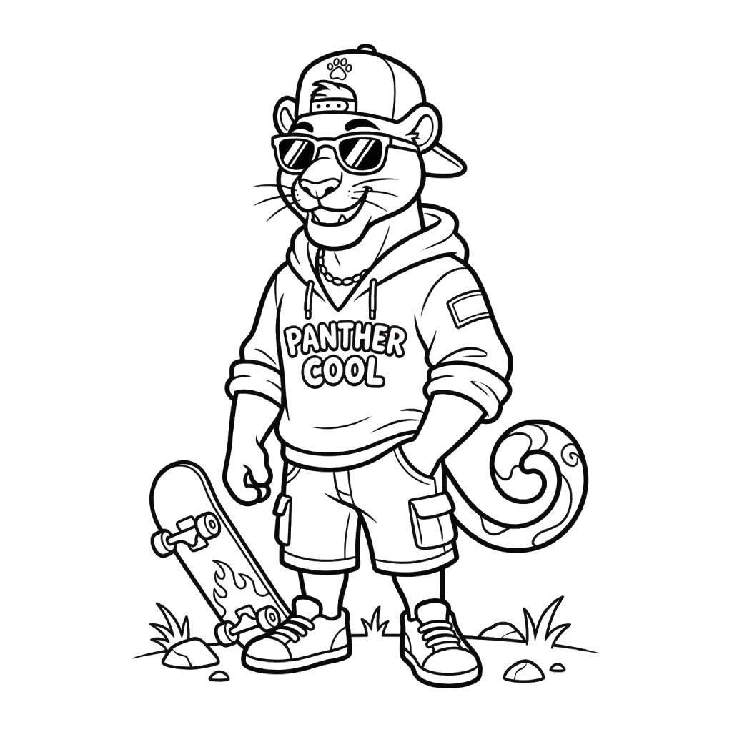 páginas para colorear detalladas de Leopardo para adultos 1