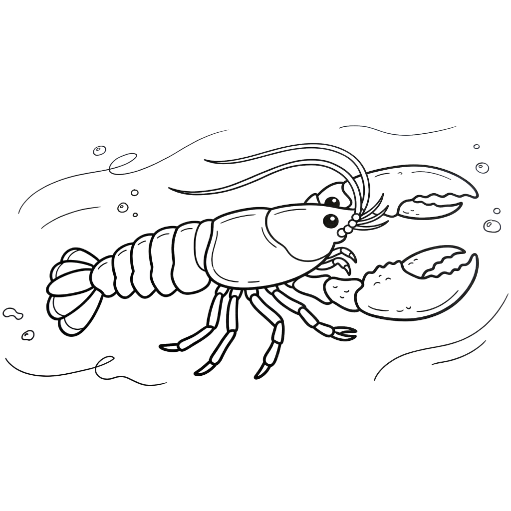 niños Lobster páginas para colorear