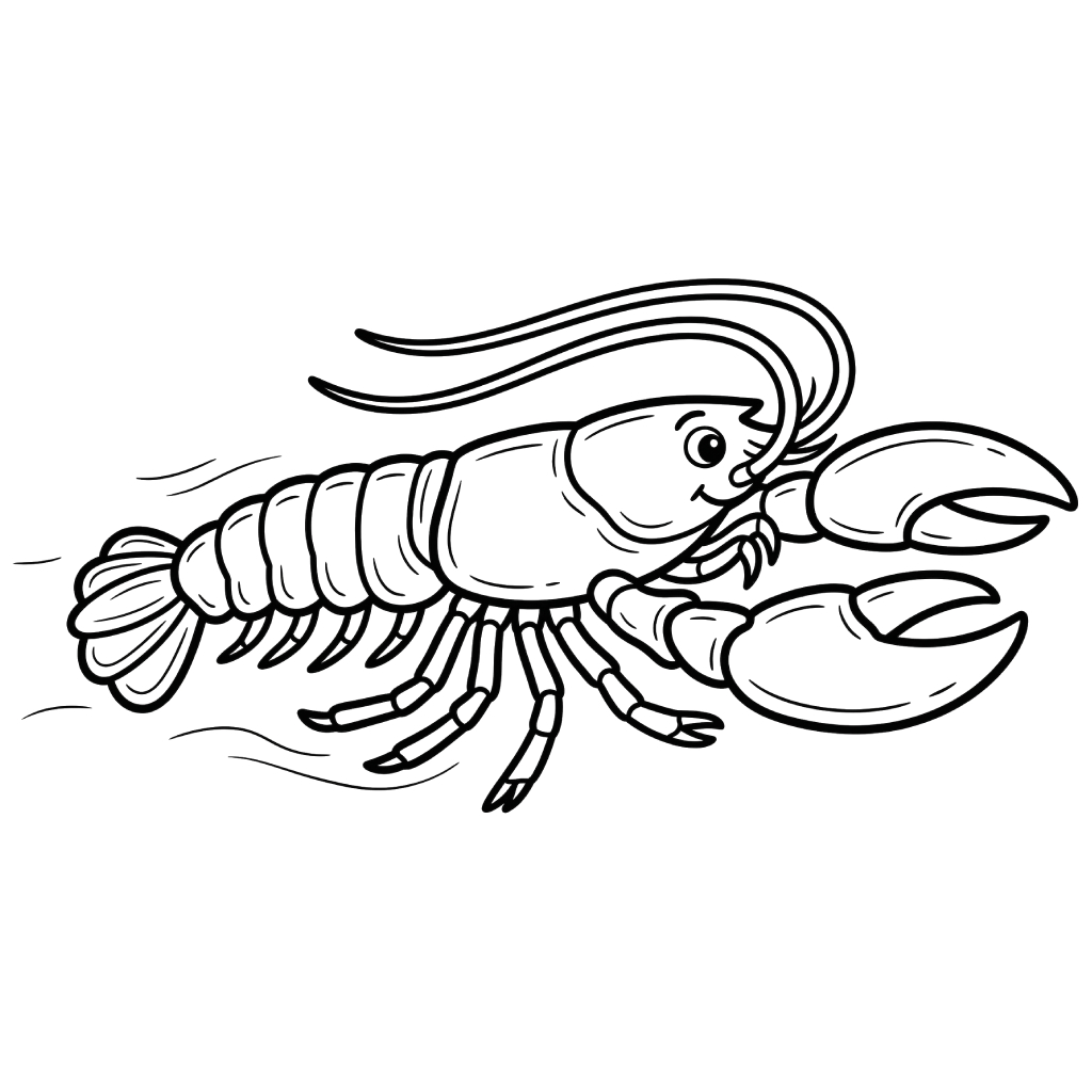 Lobster páginas para colorear para imprimir