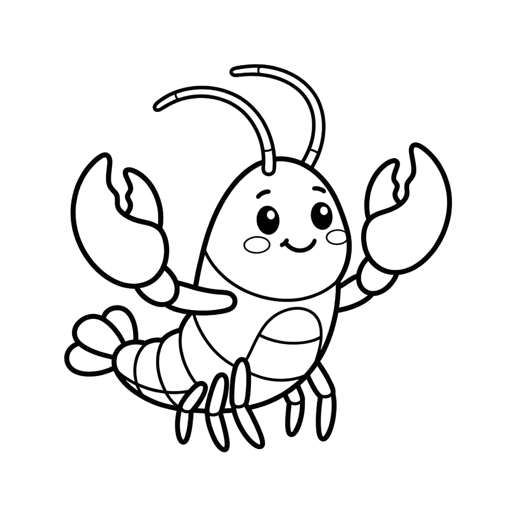 Lobster páginas para colorear para imprimir gratis