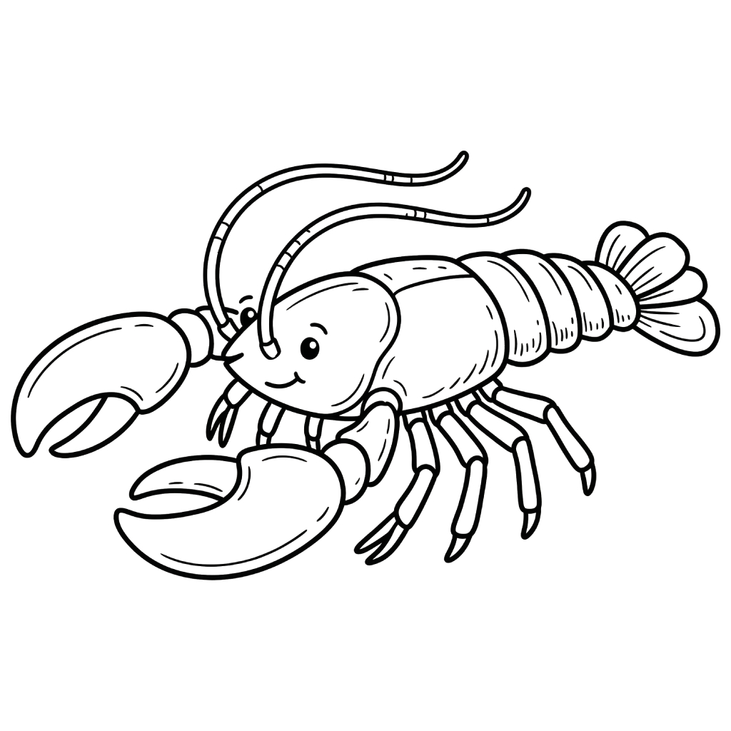 Lobster para colorear