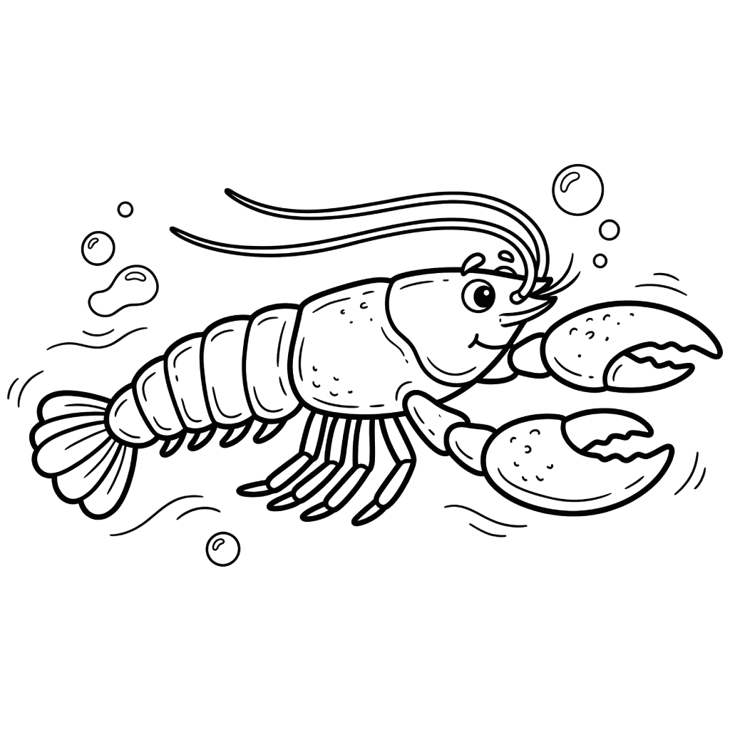 páginas para colorear Lobster