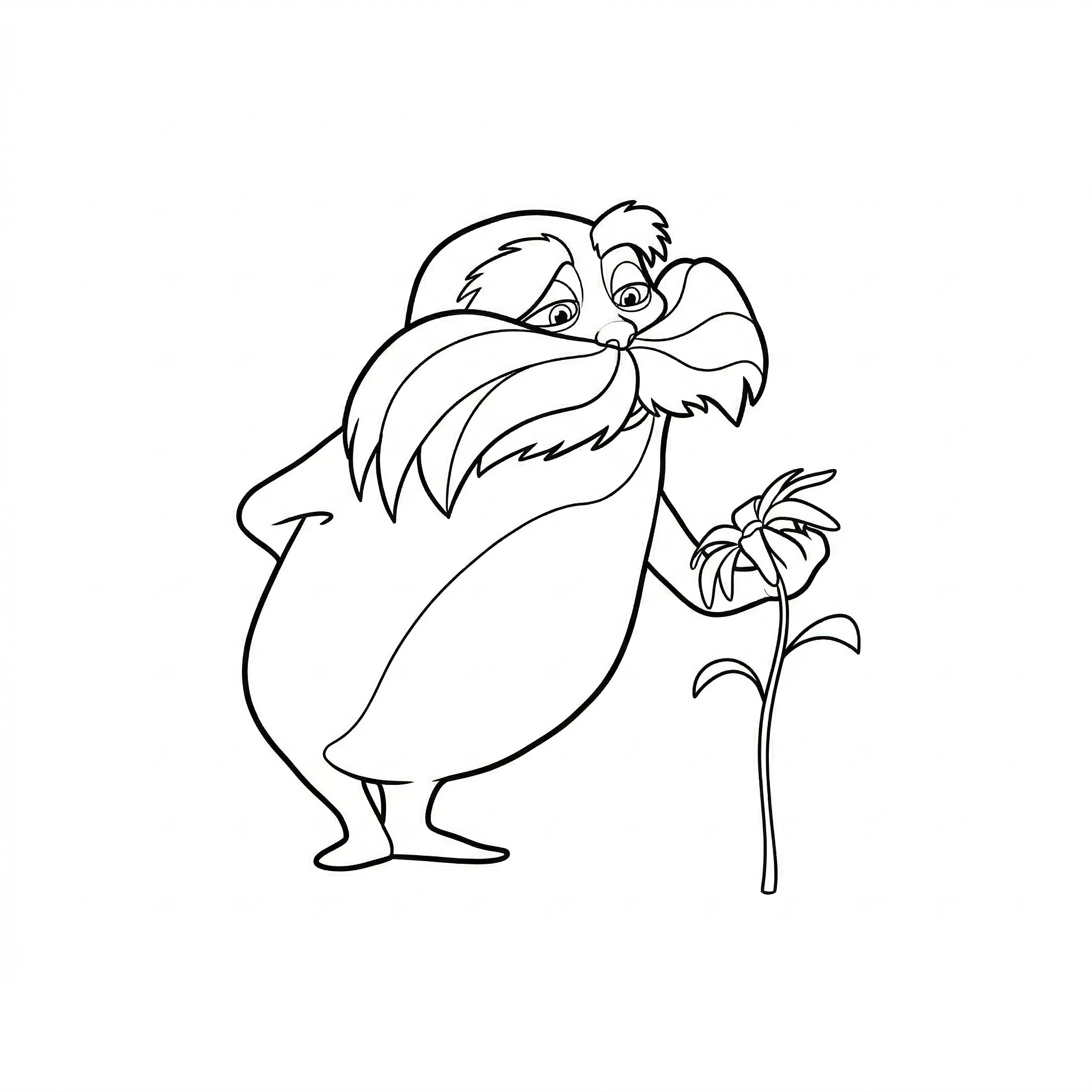 colorear páginas de Lorax 1