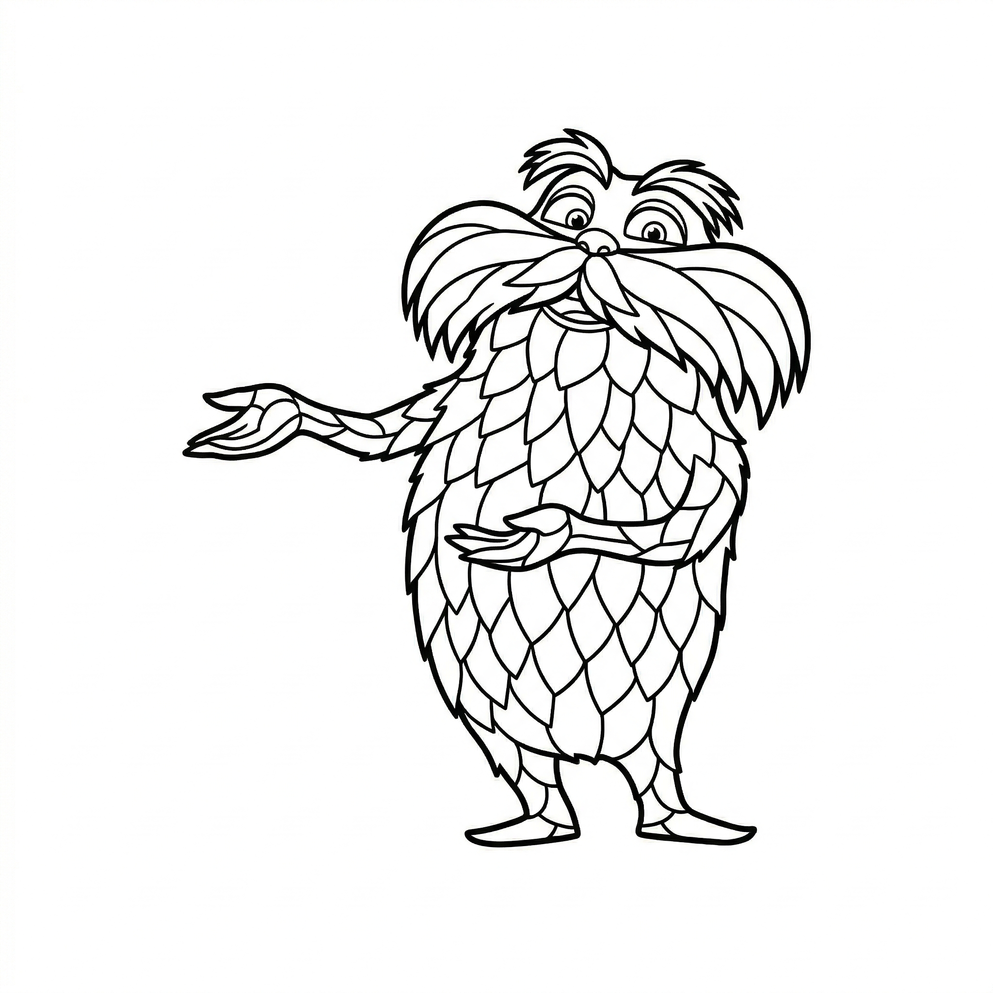 Lorax dibujos para colorear grinch