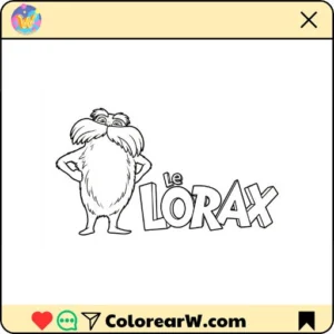 Lorax para colorear thumbnail