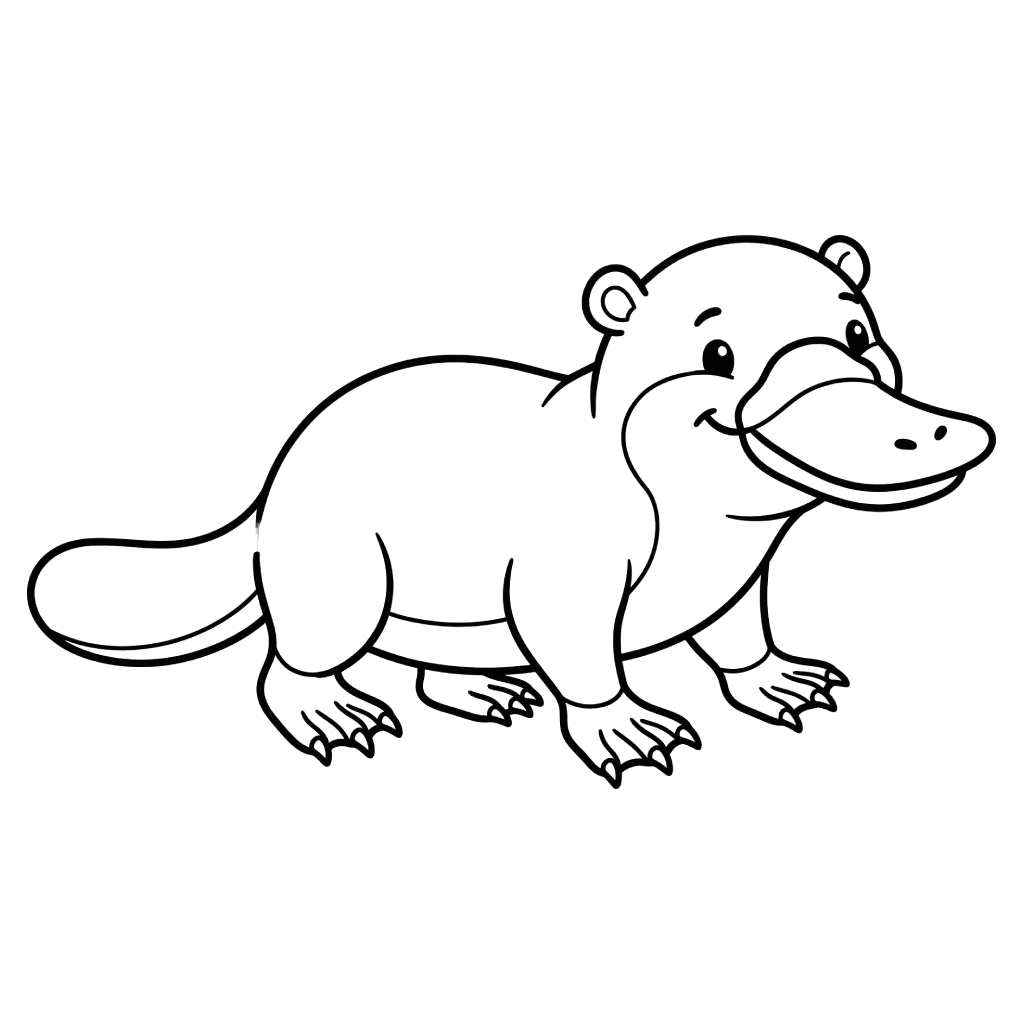 páginas para colorear gratis Ornitorrinco pdf