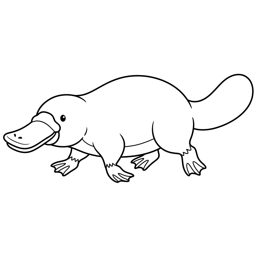 páginas para colorear para Ornitorrinco