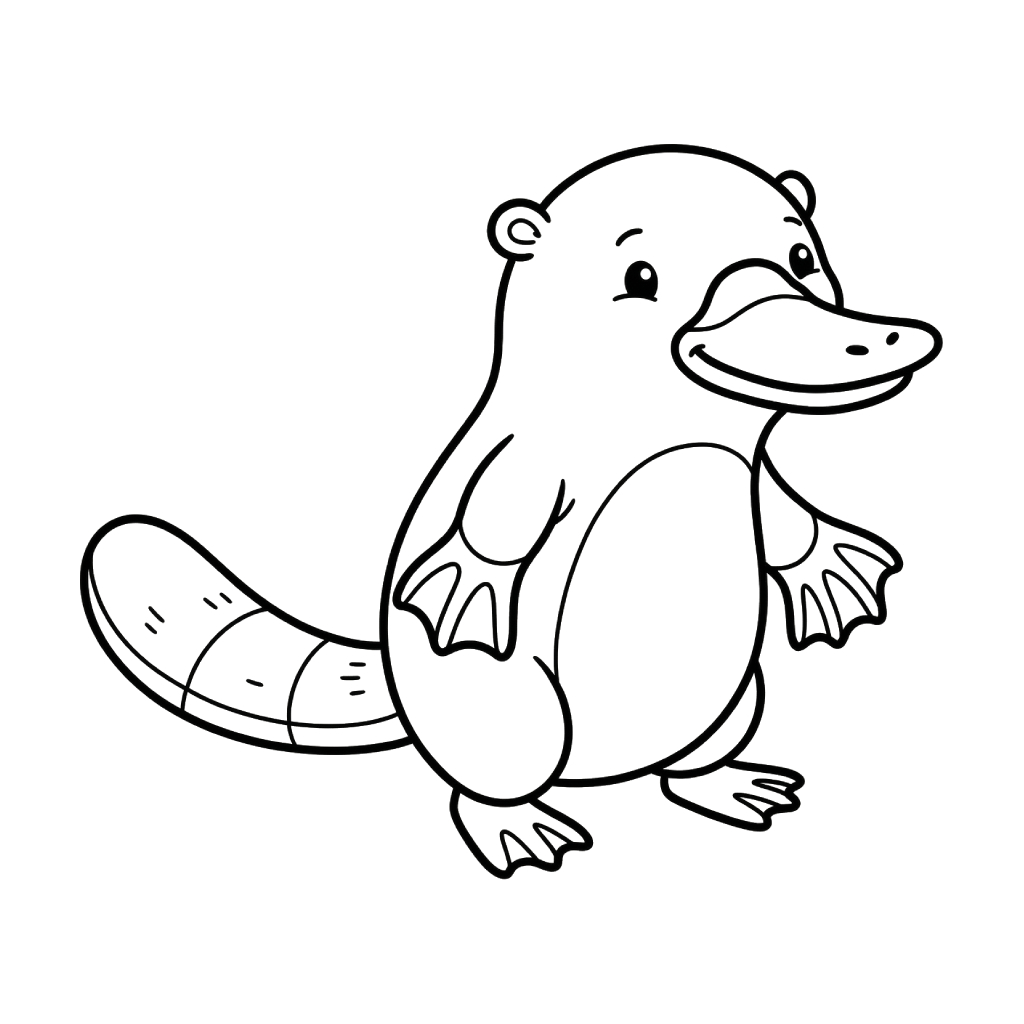 Ornitorrinco páginas para colorear para adultos pdf