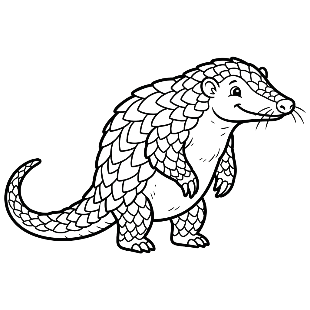 Pangolín 3 Pangolín páginas para colorear imprimibles