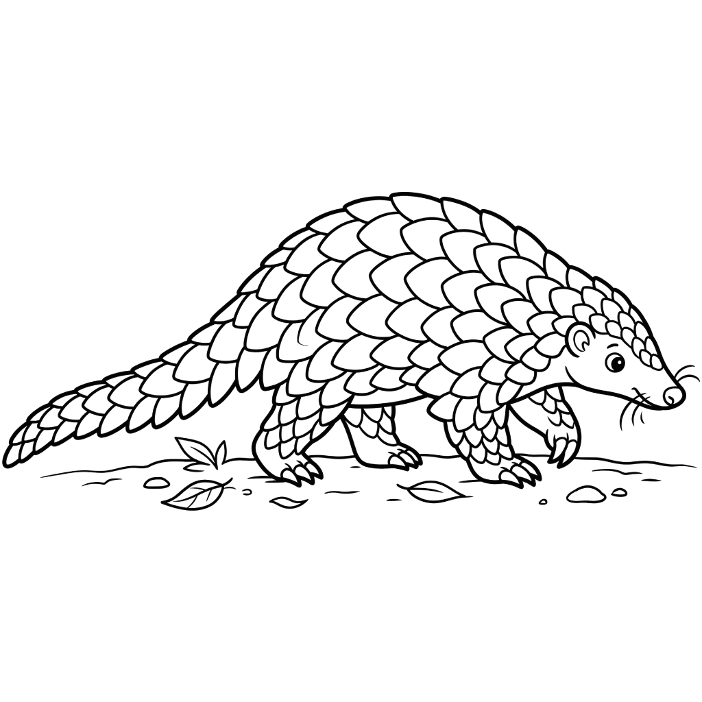 Pangolín 13 colorear páginas de Pangolín