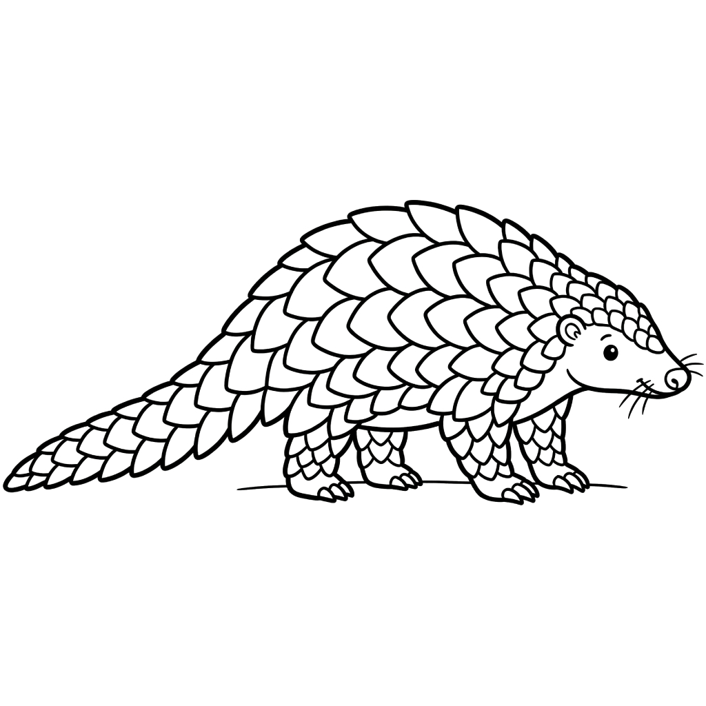 Pangolín 15 lindas páginas para colorear Pangolín