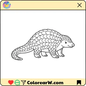Pangolín 46 Pangolín para colorear thumbnail