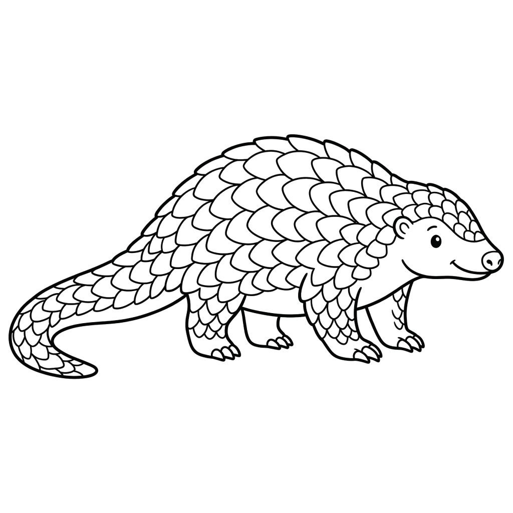 Pangolín 2 páginas para colorear Pangolín imprimibles gratis