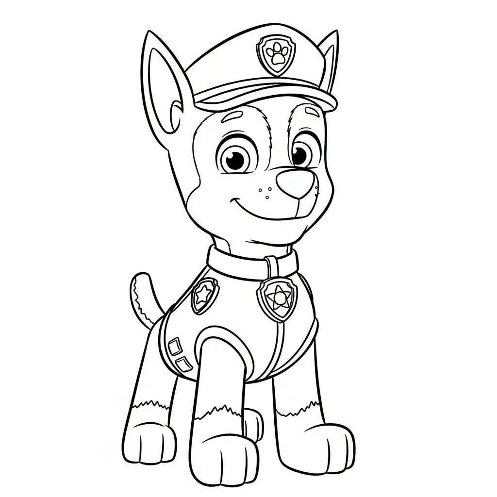 Paw Patrol 9 Paw Patrol páginas para colorear para niños