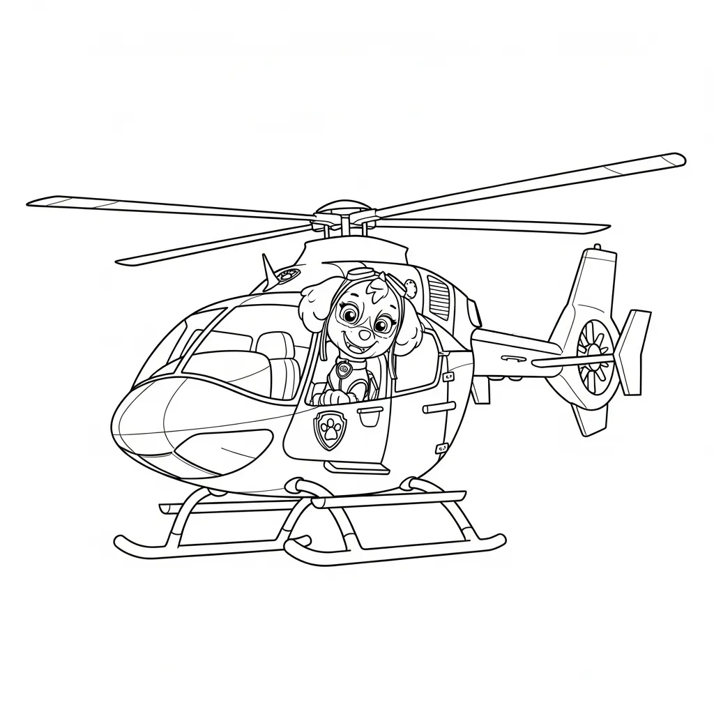 Paw Patrol 12 Paw Patrol páginas para colorear fáciles