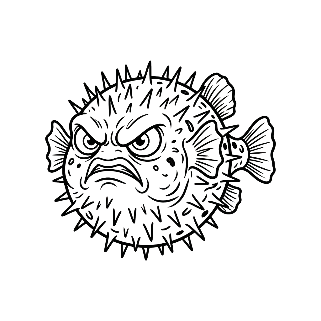 Pez Globo 4 Pez Globo páginas para colorear