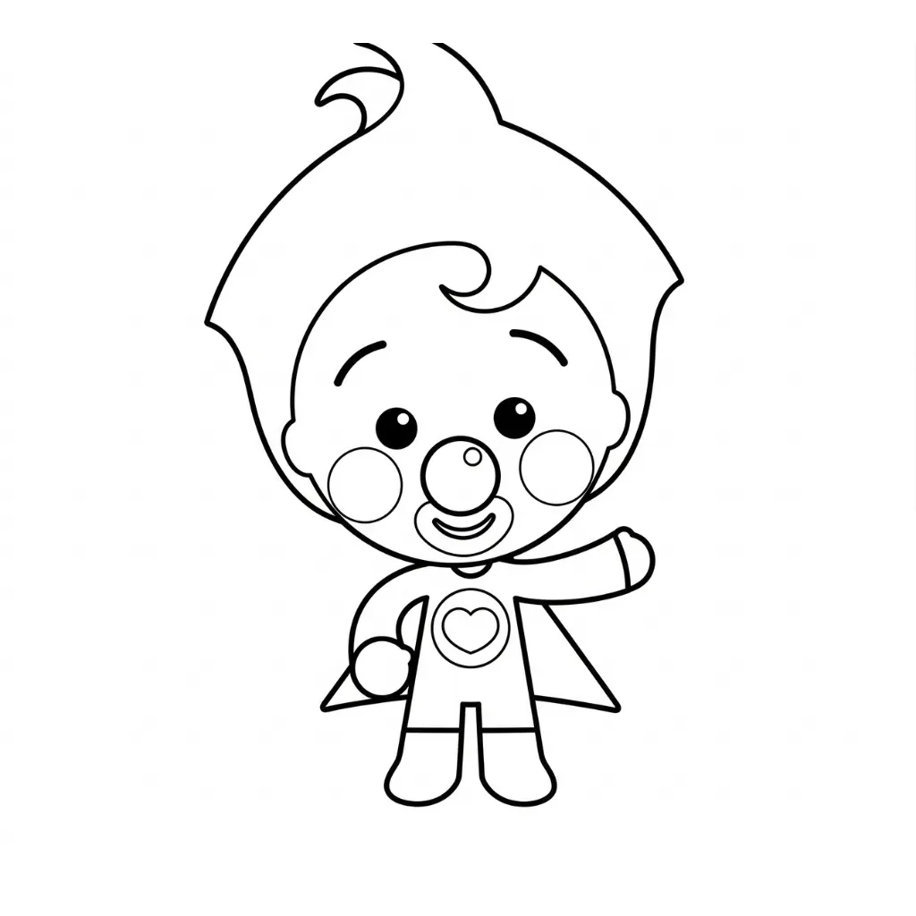 lindas páginas para colorear Plim Plim