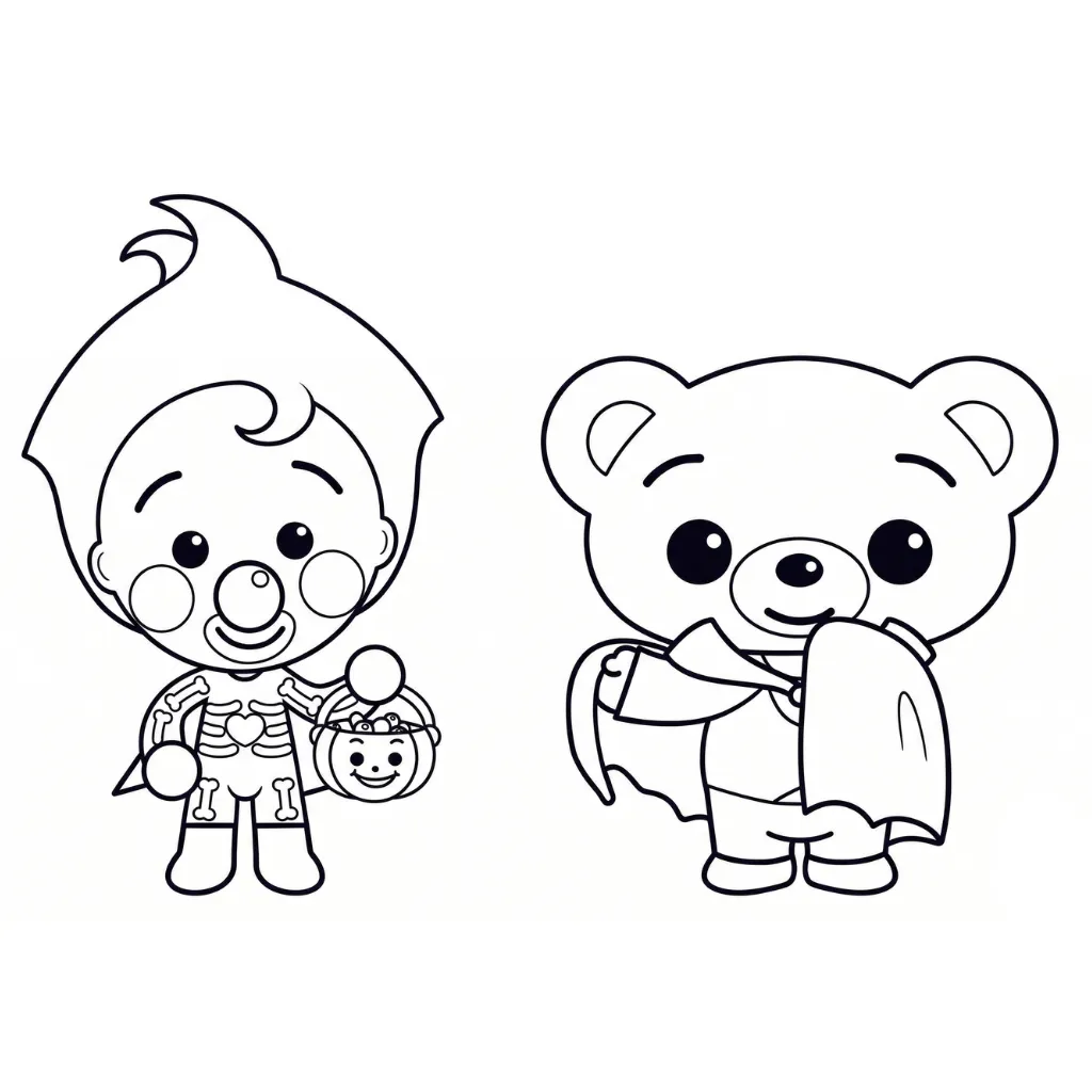 páginas para colorear para adultos Plim Plim