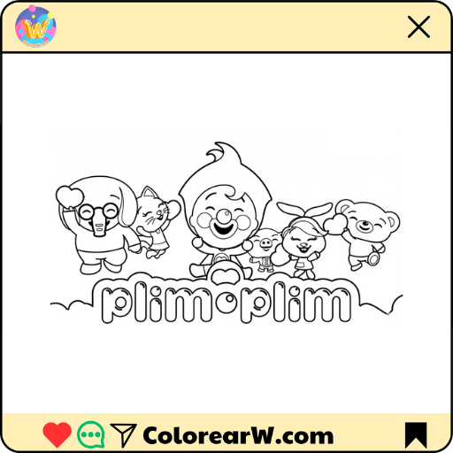 Plim Plim para colorear thumbnail