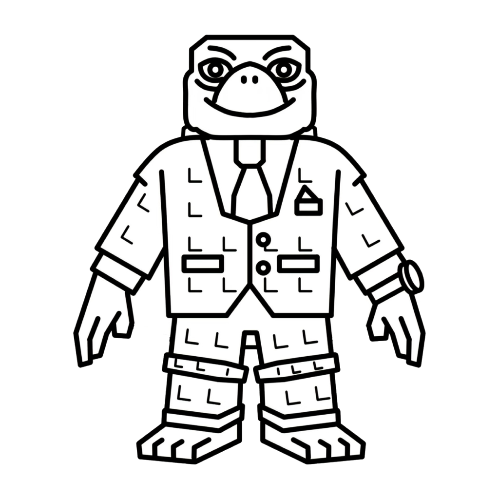 Signore Carapace 4 páginas para colorear gratis Signore Carapace