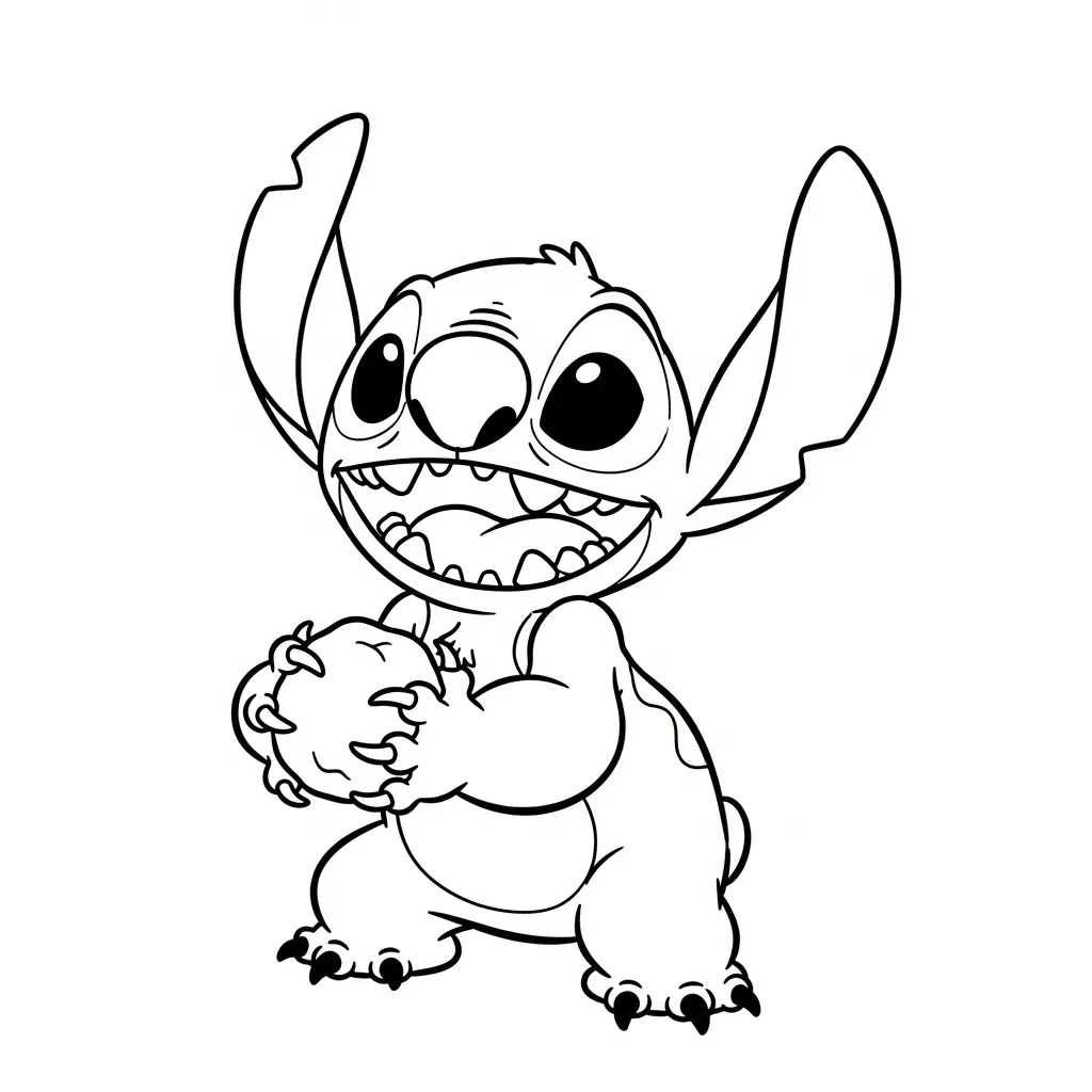 Stitch de Navidad 7 páginas para colorear gratis Stitch de Navidad pdf