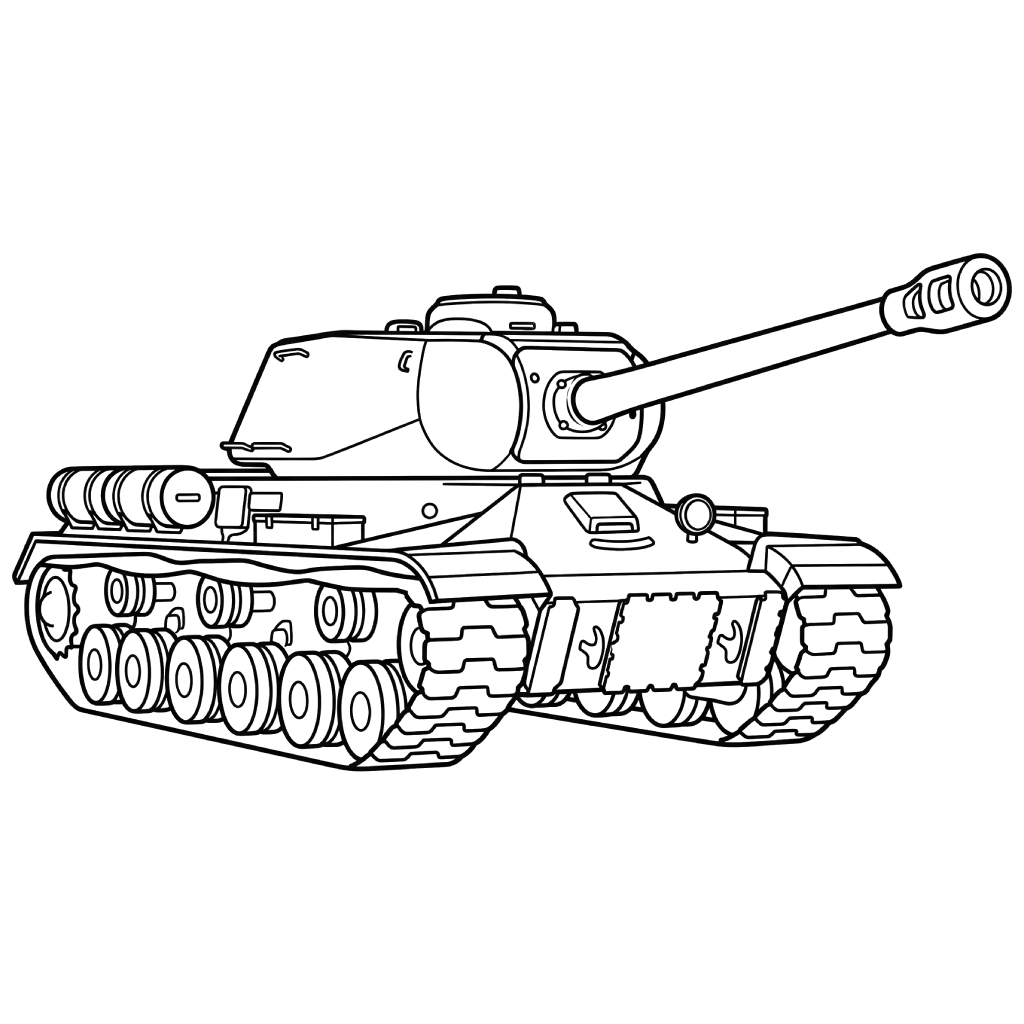 dibujos para colorear Tanque