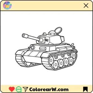 Tanque para colorear thumbnail